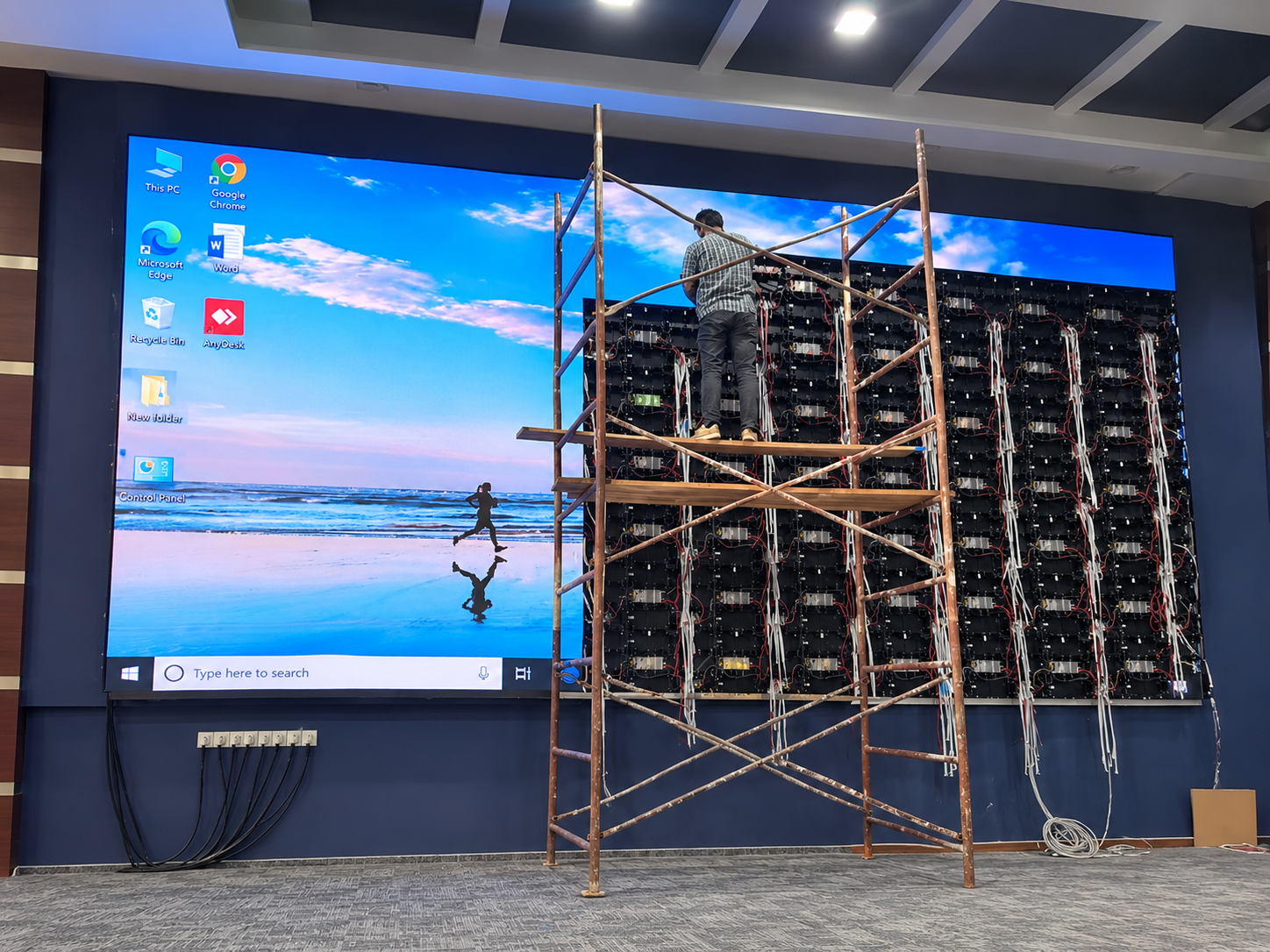 Auditorium P2.5 mm SMD LED Video Wall & AV Automation at Headstart School Islamabad
